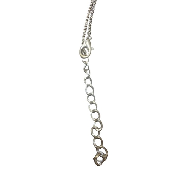 Kat's Creations Cross Pendant Silver Tone Filigree Ribbon Not Original Chain - Picture 3 of 4